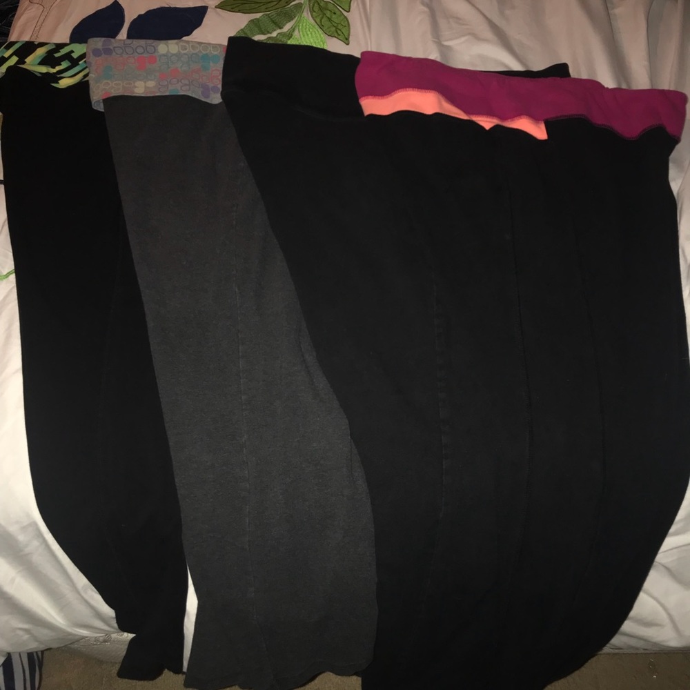 Set of four Plus size workout pants